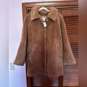GAP Tan Sherpa Coat